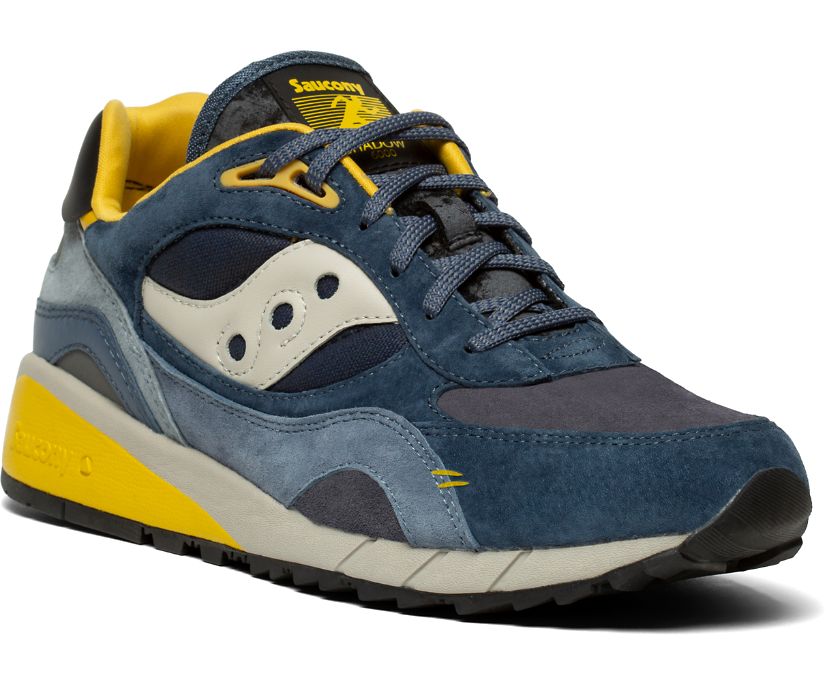 Women's Saucony Shadow 6000 Destination Unknown Originals Navy / Yellow | Singapore 078MQZA